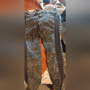 Y2K DNKY skinny Punk Acid Wash Jeans